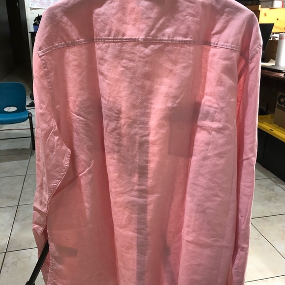 Mens linen roll tab shirt Calvin Klein - Picture 6 of 9